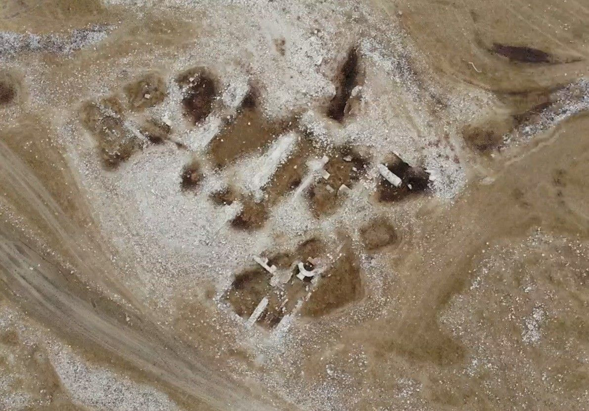 Su seviyesi düştü! Bin 500 yıllık hamam ve kilise kalıntıları ortaya çıktı - Resim: 2