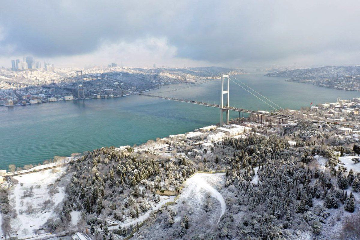 Снег в Стамбуле 2021