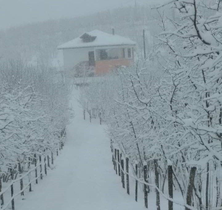 Karadeniz'de kar yağışı: Kartpostal gibi manzaralar oluştu - Resim: 6